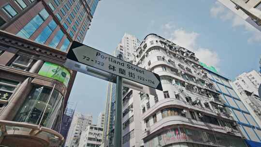 香港街头城市生活街道实拍视频视频素材模板下载