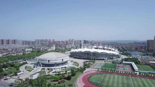 淮北市体育中心人民中路视频素材模板下载