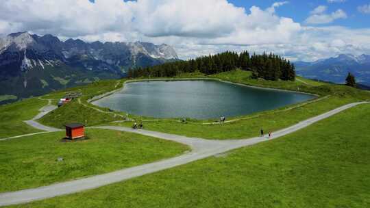 奥地利山湖美景