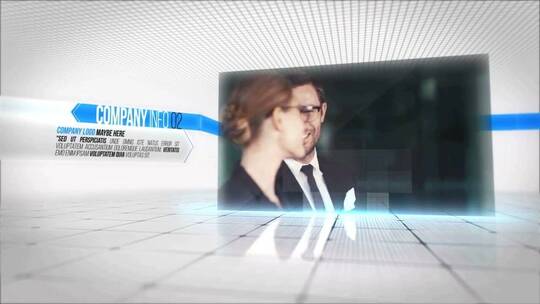 时尚简约的公司介绍幻灯片会议演示文稿动态AE模板