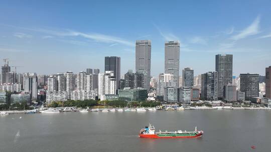 上海北外滩航拍风光视频素材模板下载