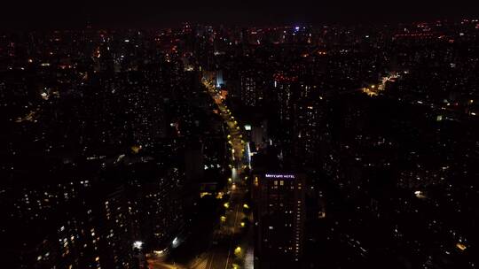 成都 营门口 夜景 航拍