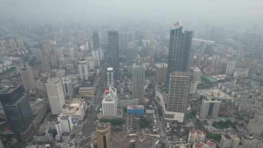 江苏无锡城市建设高楼大厦航拍建筑