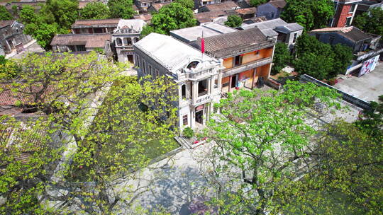 江门草坪里乡村旅游航拍