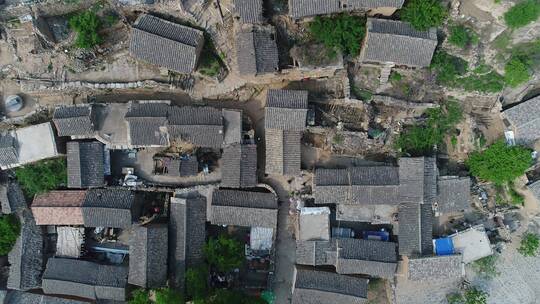 大汖村小布达拉依山而建古村落山谷