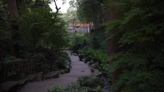 杭州飞来峰永福寺禅院风景