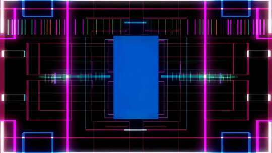 科技感霓虹线条背景画面