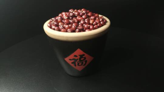 4K红豆赤小豆五谷杂粮静物