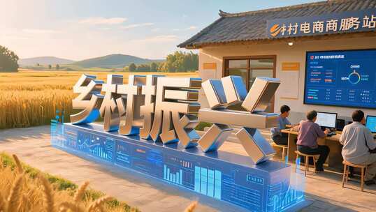 智慧农业助力乡村振兴片头科技赋能现代农业