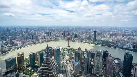 上海城市天际线延时摄影