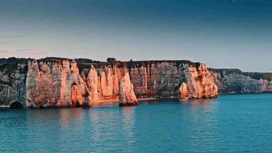 Etretat，诺曼底，海岸，海