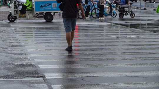 雨天 下雨 城市风光 写意 台风 雨中景色