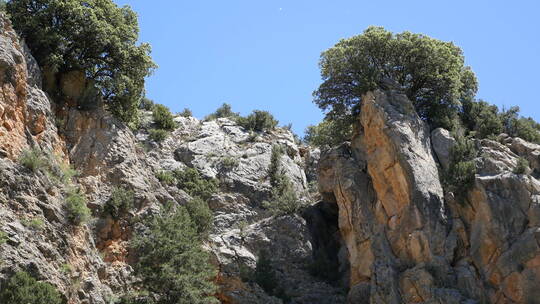 西班牙阿拉贡Sierras悬崖景观视频素材模板下载