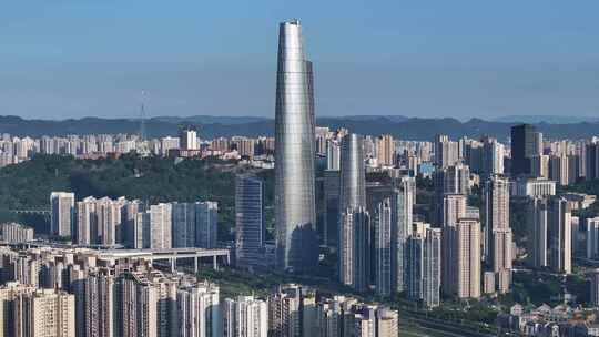 重庆陆海国际中心大景航拍