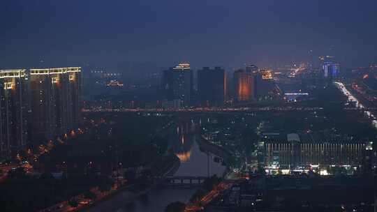 北京国贸天际线夜景