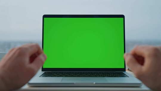 绿幕电脑 电脑绿屏  绿屏显示器