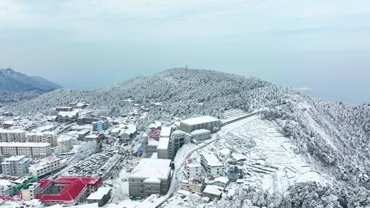 江西九江庐山风景区冬季雪景风光