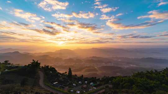 中缅边境镇康县南伞日出延时8k