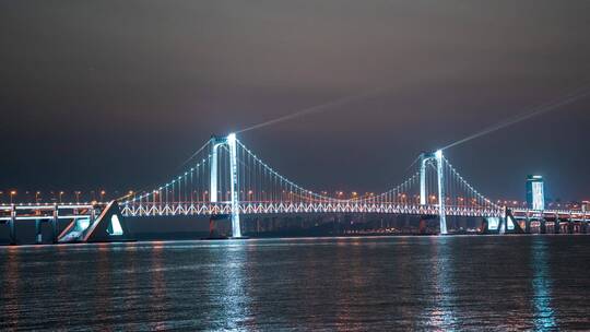 跨海大桥 大连 夜景 大连星海湾跨海大桥