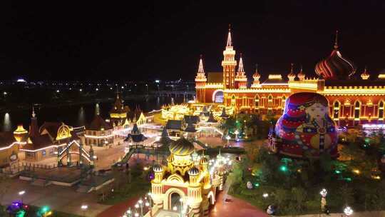 延边珲春渤海古镇瓦斯托克航拍