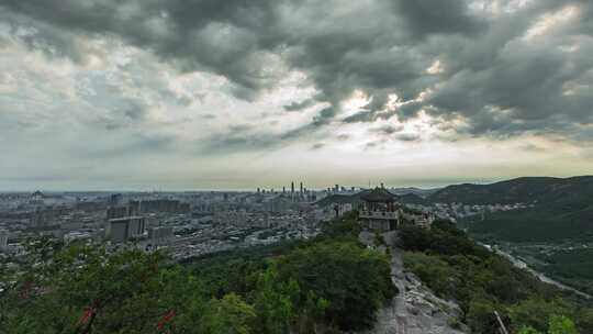 济南城市全景延时