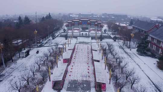 楼观台 雪景