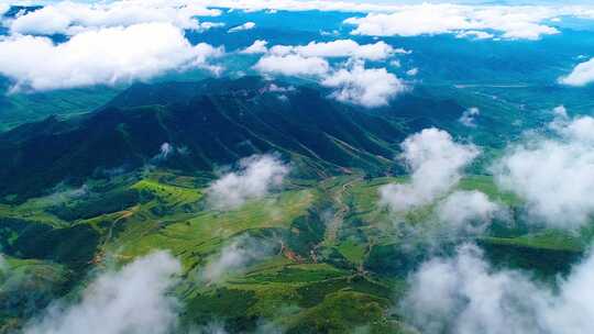 山川大地 云海 山脉大山群山视频素材模板下载