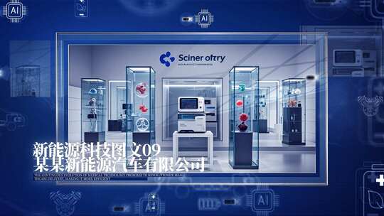 简洁新能源科技公司图文展示