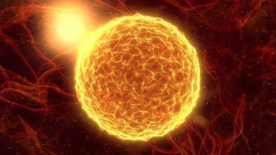 太阳能爆炸：熔岩波、分形光和Alpha透
