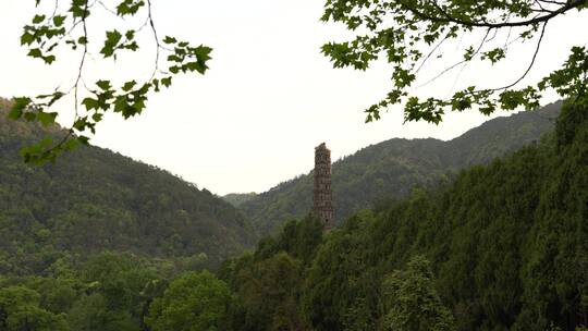 天台山国清寺禅院建筑视频