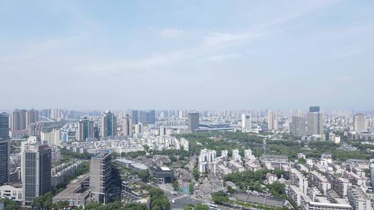 宁波海曙区天一广场4K航拍视频素材模板下载