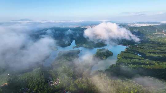 惠州高榜山挂榜阁云海航拍视频4K