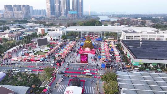 中国广东省佛山顺德区陈村花卉世界迎春花市