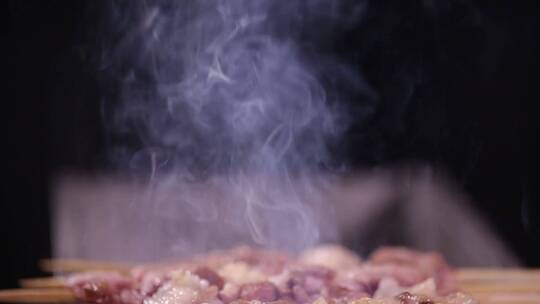 烤架炭火烤炉羊肉串 (8)视频素材模板下载