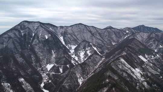 杭州临安大明山牵牛岗冬天风景航拍