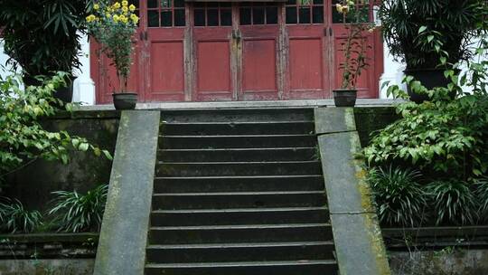 天台山国清寺建筑视频