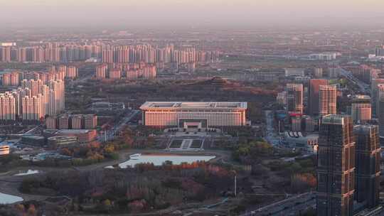 石家庄复兴大街 滹沱河 湿地 城市 初冬日出