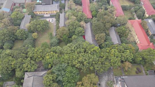 航拍广西桂林独秀峰王城景区