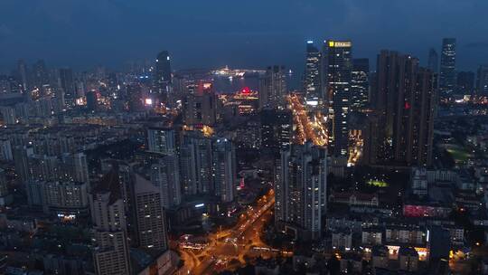 青岛夜景市北CBD夜景