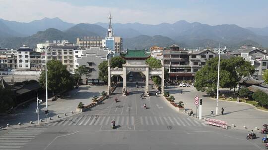 湖南南岳衡山历史牌匾航拍