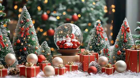 圣诞节节日气氛圣诞老人cg效果