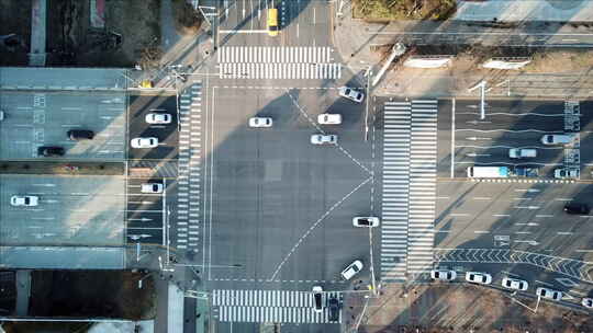 韩国首尔市交通鸟瞰图