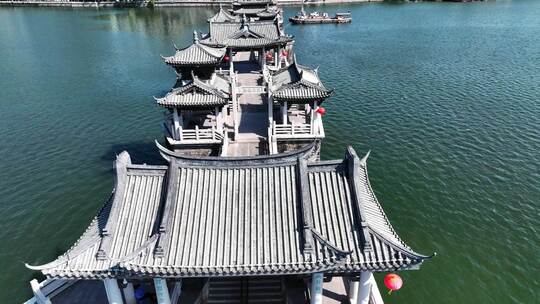 中国广东省潮州市广济桥古建筑景观