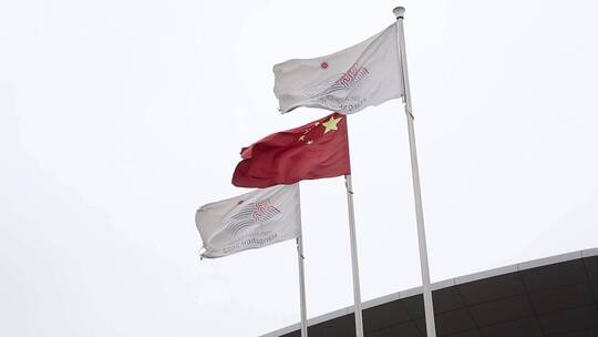 2022杭州亚运会旗帜实拍