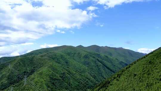 4K四川阿坝自然风光高山草甸航拍视频