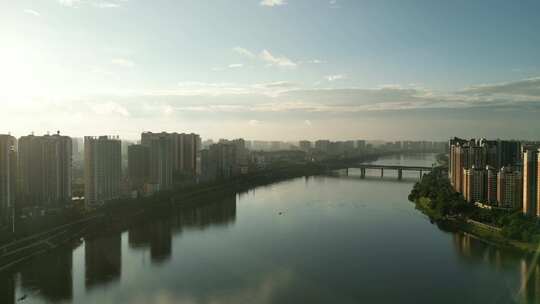 衡阳景区东洲岛景区城市风景4A景区拍摄