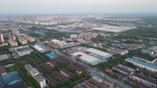 上海闵行区浦江镇全景4K航拍