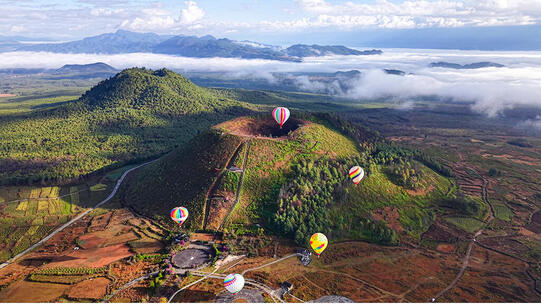 火山腾冲火山公园火山延时