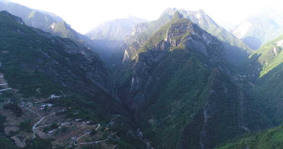 四川重庆兰英大峡谷景点航拍