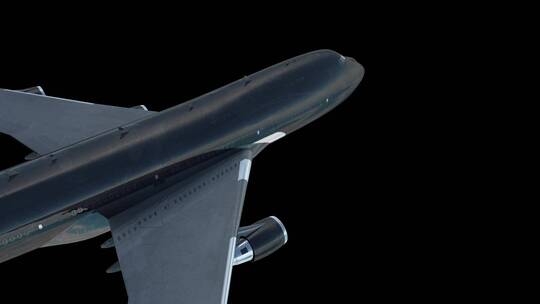 飞机飞行模型反射素材3